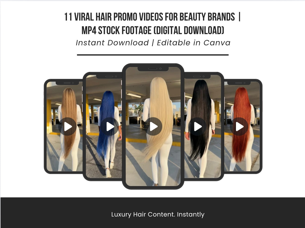 Done-For-You Viral Hair Reels (Volume 1)
Premium AI Ad Pack for Hair Brands, Vendor Sellers & Resellers