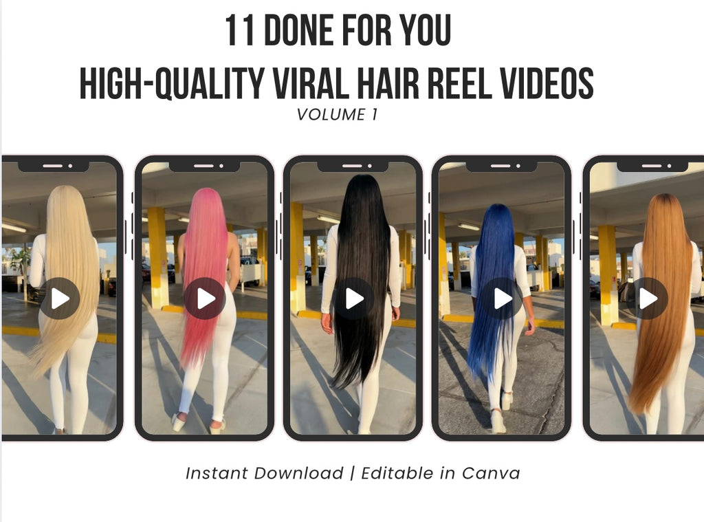 Done-For-You Viral Hair Reels (Volume 1)
Premium AI Ad Pack for Hair Brands, Vendor Sellers & Resellers
